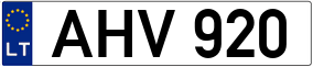 Truck License Plate